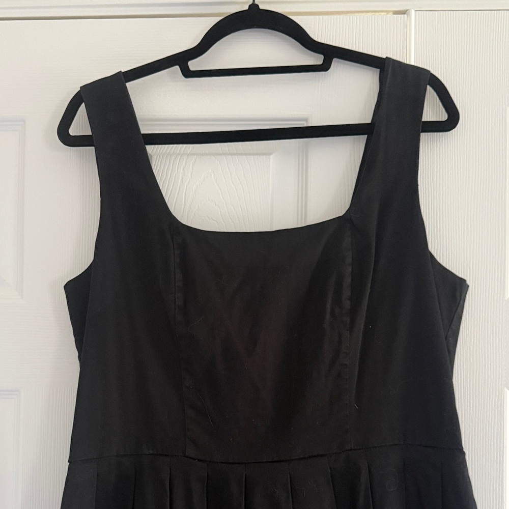 White House Black Market Black Sleeveless Fit-and-Flare Mini Dress - Picture 2 of 10